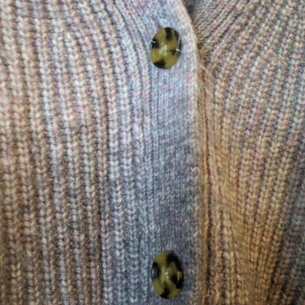 GAP Purple Cardigan Sweater Button Up Large Prep Grunge Vintage Classic - Picture 8 of 12